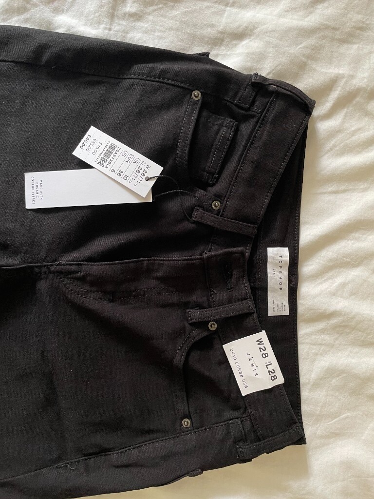 Topshop Black Jeans W28 L28 new | in 